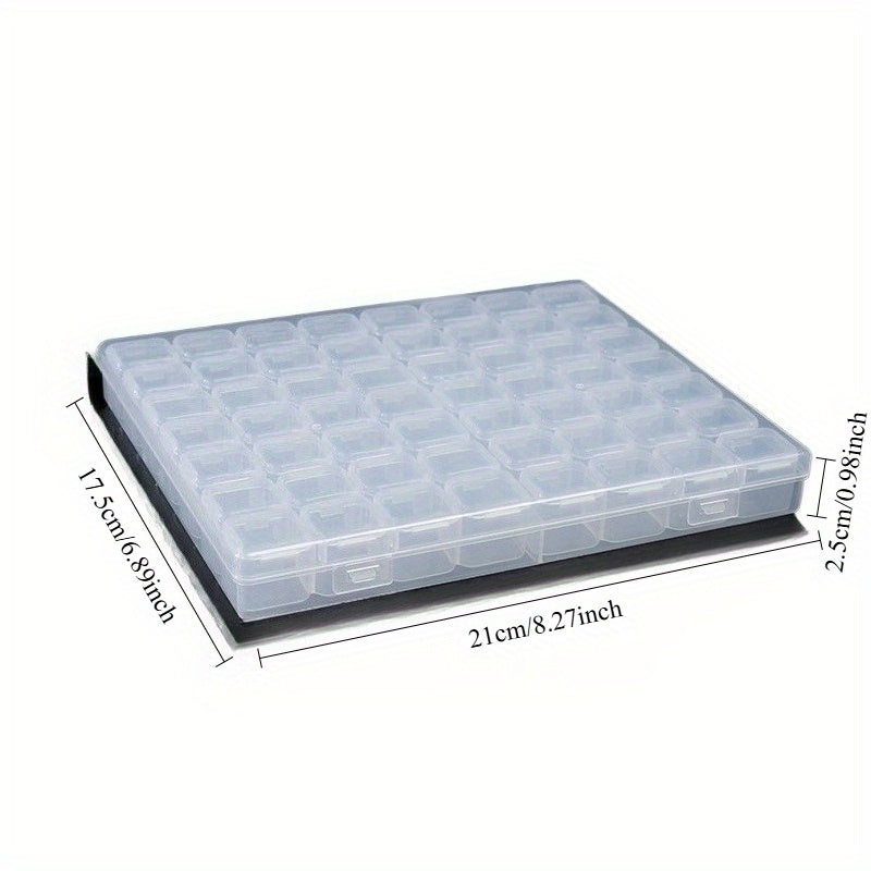 56 grid portable jewelry box Affordable Jewelry Storage Box Transparent Color Portable Jewelry Box Necklace Earrings Earrings Ring Anti-oxidation Split Storage Box Internet celebrity jewelry box, Jewelry Boxes