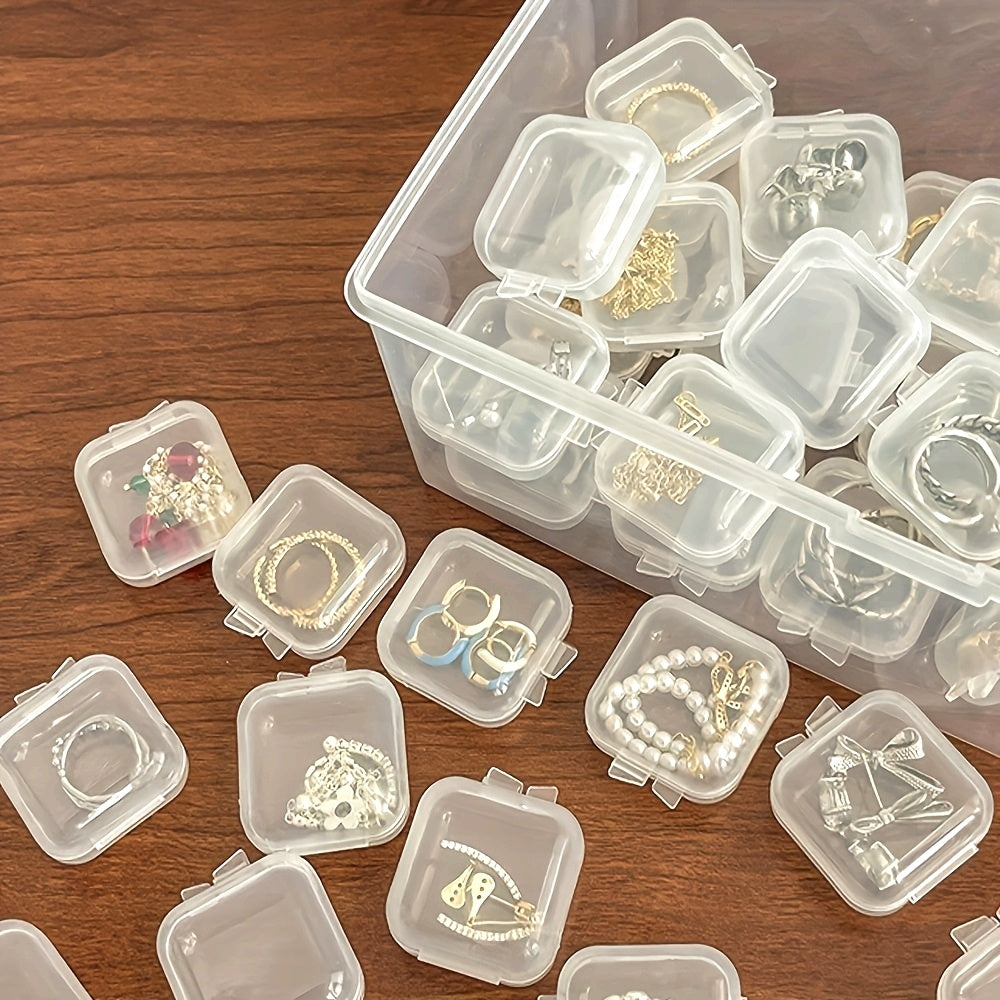 24pcs Small Diamond Painting Storage Case, Clear Bead Organizer for Jewelry Making, DIY Art Craft Containers, Sewing Supplies Box, Nail Art Rhinestone Holder, Seed Bead Sorting Case, Plastic Tackle Box for Small Parts, Professional Hobby Tool.