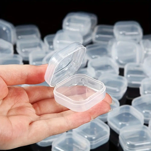24pcs Small Diamond Painting Storage Case, Clear Bead Organizer for Jewelry Making, DIY Art Craft Containers, Sewing Supplies Box, Nail Art Rhinestone Holder, Seed Bead Sorting Case, Plastic Tackle Box for Small Parts, Professional Hobby Tool.