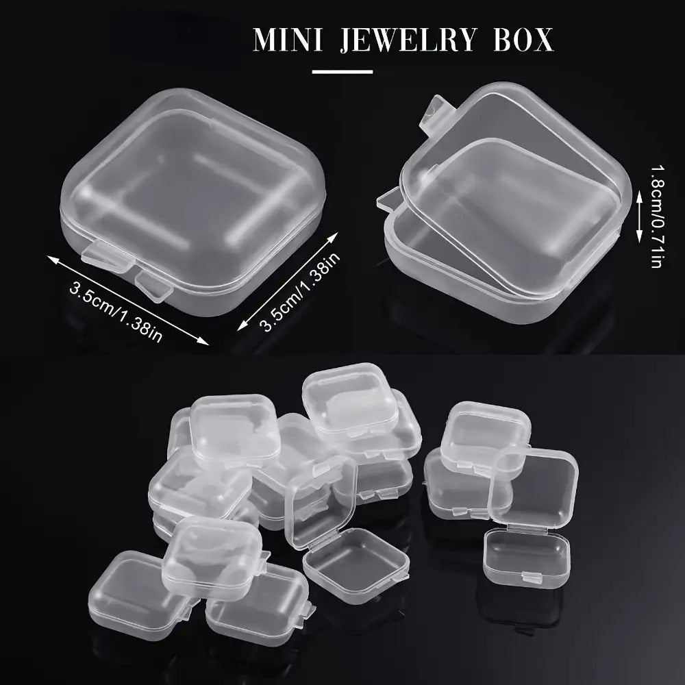 24pcs Small Diamond Painting Storage Case, Clear Bead Organizer for Jewelry Making, DIY Art Craft Containers, Sewing Supplies Box, Nail Art Rhinestone Holder, Seed Bead Sorting Case, Plastic Tackle Box for Small Parts, Professional Hobby Tool.