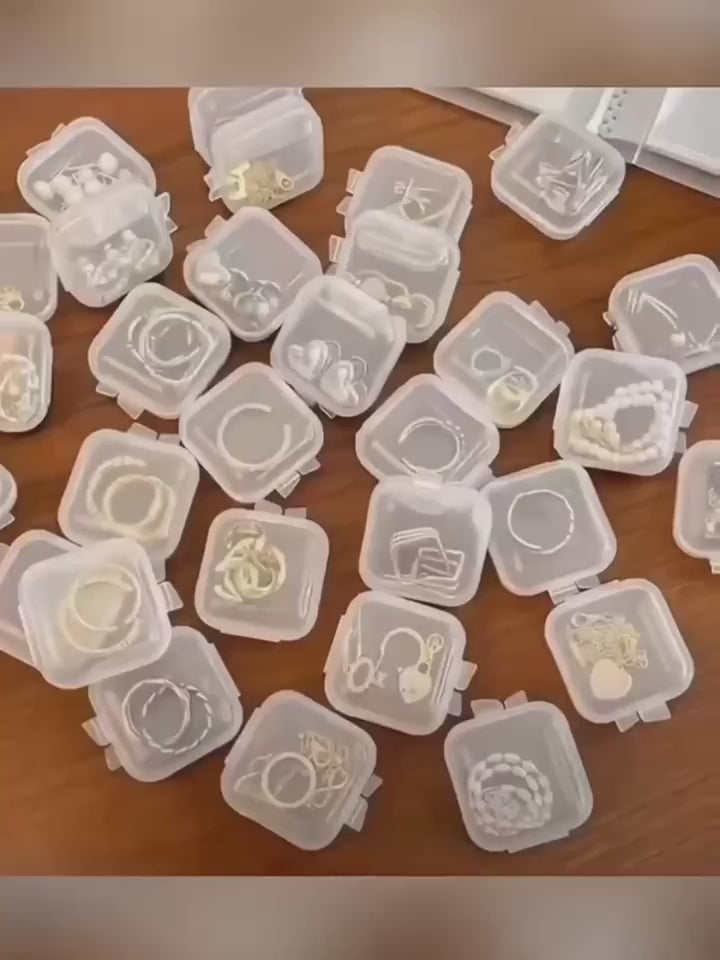 24pcs Small Diamond Painting Storage Case, Clear Bead Organizer for Jewelry Making, DIY Art Craft Containers, Sewing Supplies Box, Nail Art Rhinestone Holder, Seed Bead Sorting Case, Plastic Tackle Box for Small Parts, Professional Hobby Tool.